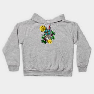 Death Glass Tattoo Design Kids Hoodie